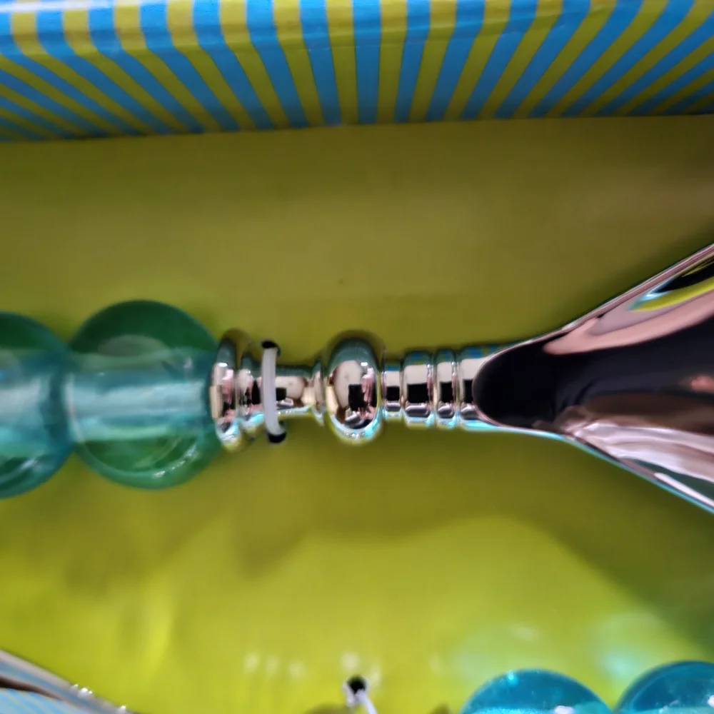 MANGO MOON Serving Salad Dessert Contemporary  Fork Spoon Set NIB